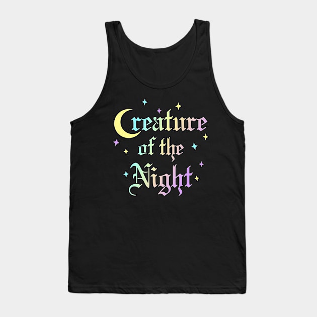 Creature of the Night Rainbow Tank Top by RavenWake